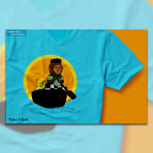 Maskot Bekantan - T-Shirt Display